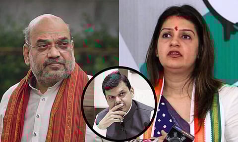 प्रियंका चतुर्वेदींनी घेतली अमित शाहांची भेट; फडणवीसांची केली तक्रार