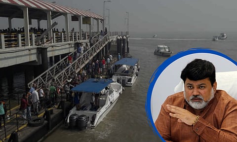 मोठी बातमी! उदय सामंत यांच्या बोटीचा मांडवा जेट्टीजवळ अपघात