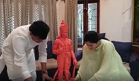 राणा दाम्पत्य आज 111 फुटाच्या हनुमानाच्या मूर्तीची प्रतिष्ठापना करणार