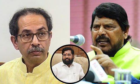 एकनाथ शिंदे रडले, म्हणून उध्दव ठाकरे पडले; आदित्य ठाकरेंच्या दाव्यावर आठवलेंचा टोला