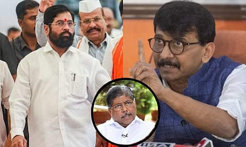 चंद्रकांत पाटलांचा राजीनामा मागायची तुमच्यात हिम्मत आहे का? राऊतांचे टीकास्त्र