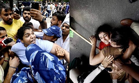 कुस्तीपटू पोलिसांच्या ताब्यात, जंतरमंतरवरून पोलिसांनी हटवले तंबू