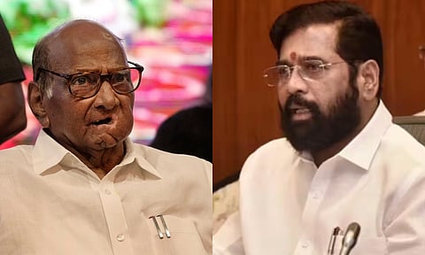 शरद पवारांची निवृत्तीची घोषणा! शिंदे गटाची पहिली प्रतिक्रिया; म्हणाले...