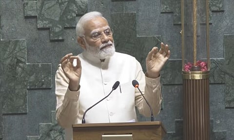 नवं संसद भवन लोकशाहीचं नवं मंदिर; पंतप्रधान मोदींचं वक्तव्य