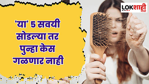 Hair Fall Control : 'या' 5 सवयी सोडल्या तर पुन्हा केस गळणार नाही; आताच वाचा