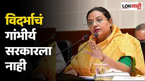 विदर्भाचं गांभीर्य सरकारला नाही; यशोमती ठाकूर यांचे टीकास्त्र