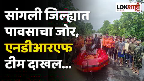 सांगली जिल्ह्यात पावसाचा जोर, एनडीआरएफ टीम दाखल...