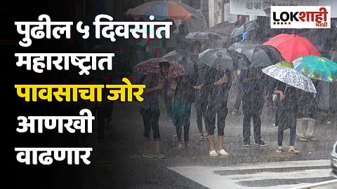 पुढील ५ दिवसांत महाराष्ट्रात पावसाचा जोर आणखी वाढणार; हवामान विभागाचा अंदाज