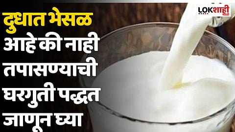 दुधात भेसळ आहे की नाही तपासण्याची घरगुती पद्धत जाणून घ्या
