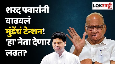 शरद पवारांनी वाढवलं धनंजय मुंडेंचं टेन्शन! 'हा' नेता देणार बीडमध्ये लढत?