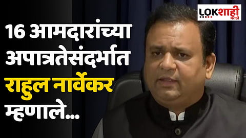 16 आमदारांच्या अपात्रतेसंदर्भात राहुल नार्वेकर म्हणाले...