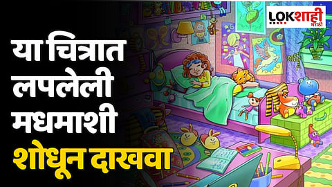 Optical Illusion: तुम्हाला या चित्रात लपलेली मधमाशी दिसली का?