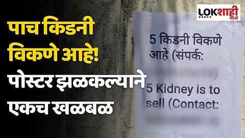 पाच किडनी विकणे आहे! पोस्टर झळकल्याने एकच खळबळ