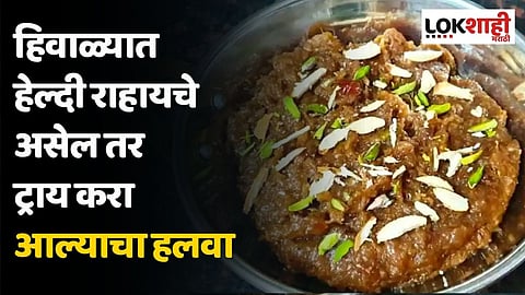 हिवाळ्यात हेल्दी राहायचे असेल तर ट्राय करा आल्याचा हलवा; जाणून घ्या सोपी रेसिपी
