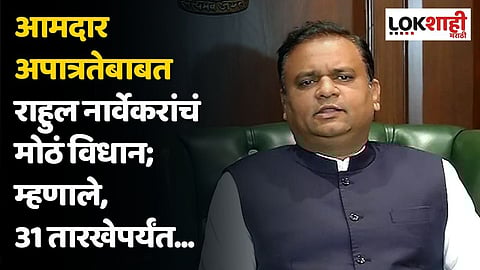 आमदार अपात्रतेबाबत राहुल नार्वेकरांचं मोठं विधान; म्हणाले, 31 तारखेपर्यंत...