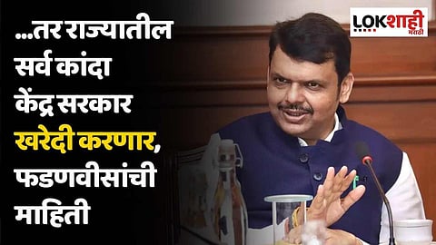 ...तर राज्यातील सर्व कांदा केंद्र सरकार खरेदी करणार, फडणवीसांची माहिती