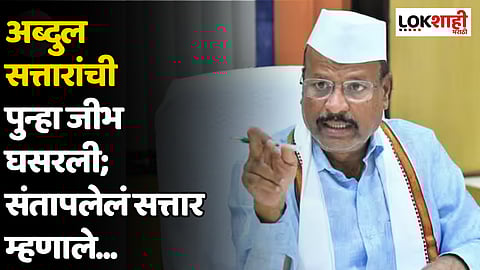 अब्दुल सत्तारांची पुन्हा जीभ घसरली; संतापलेलं सत्तार म्हणाले...