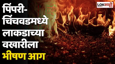 Pimpri-chinchwad: पिंपरी-चिंचवडमध्ये लाकडाच्या वखारीला भीषण आग; आगीत दोन भावांचा होरपळून मृत्यू
