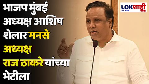 भाजप मुंबई अध्यक्ष आशिष शेलार मनसे अध्यक्ष राज ठाकरे यांच्या भेटीला