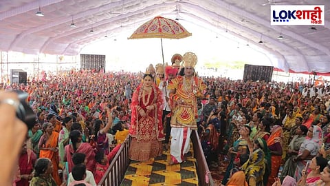 Paithan: पैठण येथे श्रीराम कथेची सांगता; भुमरे परिवाराच्या उपस्थितीत राम कथेची सांगता