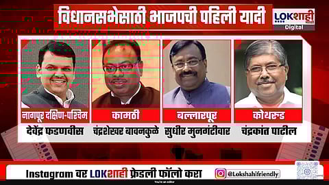 मोठी बातमी! भाजपची विधानसभेसाठी 99 उमेदवारांची यादी जाहीर, 'हे' असतील उमेदवार