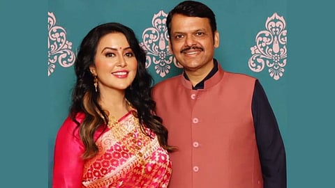 Devendra-Fadnavis and Amruta Fadnavis