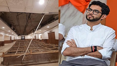 मंत्री आदित्य ठाकरेंची बैठक सुरू असताना स्लॅब कोसळला…