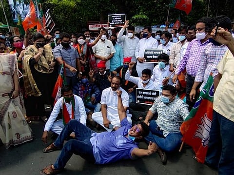 OBC आरक्षणावरून भाजपा आक्रमक, राज्यातील विविध भागांत तीव्र आंदोलन