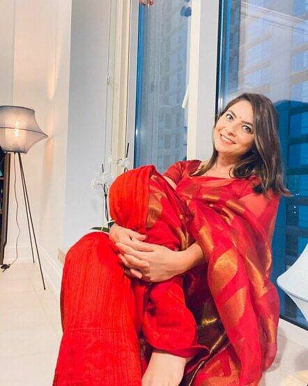 अशी साजरी केली सोनाली कुलकर्णीने पहिली वटपौर्णिमा