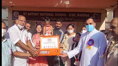 वर्ध्याच्या तीन वर्षीय आर्याची नव्या विक्रमाला गवसणी