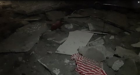 उल्हासनगरात इमारतीचा स्लॅब कोसळला; तीन जखमी