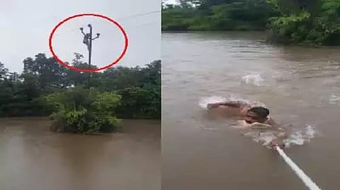 जीवाची बाजी लावणाऱ्या ‘या’ वायरमॅनचं होतंय सर्वत्र कौतुक