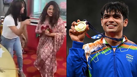 RJ मलिष्काने नीरजकडे मागितली ‘जादू कि झप्पी’, नीरज म्हणाला…