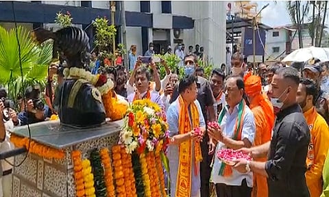 पाली येथील जनआशीर्वाद रॅली संपन्न, नारायण राणेंची उपस्थिती