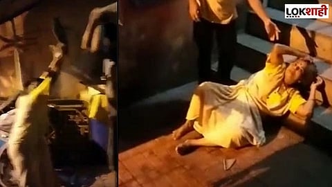 मंदीराची दान पेटी हलविल्याच्या संशयावरुन वृद्ध महिलेला मारहाण