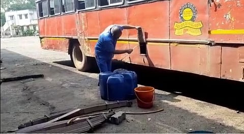 इंधन संपल्याने, पुण्यातील भोर एसटी बस सेवा ठप्प