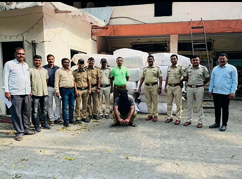 भिवंडीत २१ लाखांचा गुटखा जप्त, एकाला पोलिसांनी केले गजाआड..