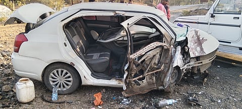 Car accident on the way to Devdarshan; Death of three devotees