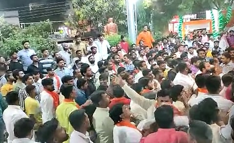 Aurangabad Shivsena Activists Fight