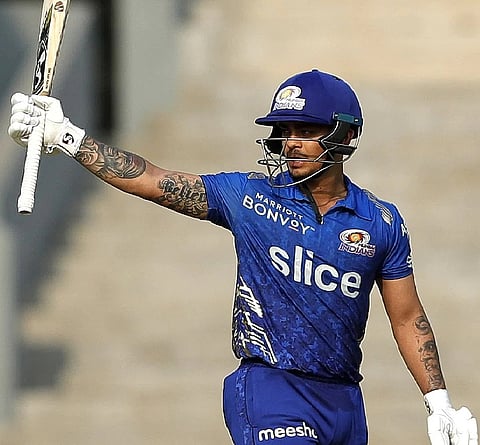 Ishan Kishan in MI's first match of 2022