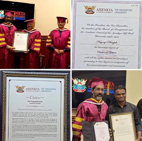 Nagraj Manjule recieved PHD certificate