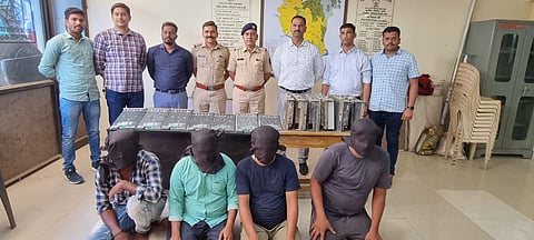 persons stealing Things from Airtel Tower caught by Police