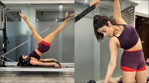 In Pics: Janhvi Kapoor During a Pilates Workout Session