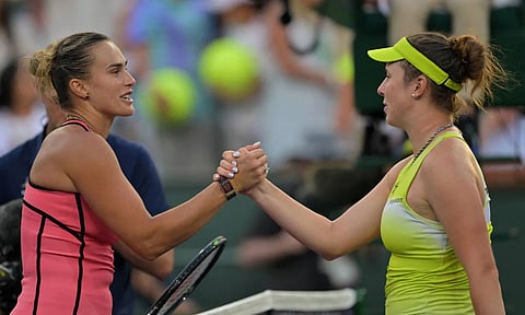 Indian Wells Open Tennis | இறுதிப்போட்டியில் மோதும் சபலென்கா- ரைபகினா