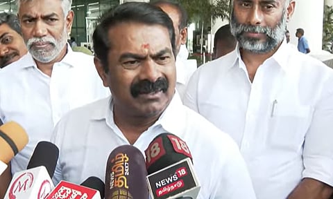 Seeman | சசிகலா புதிய கட்சி தொடங்கியுள்ளதை வரவேற்கிறேன் - சீமான்