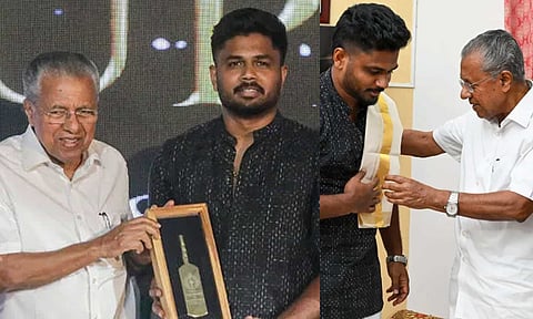 SANJU SAMSON - PINARAYI VIJAYAN