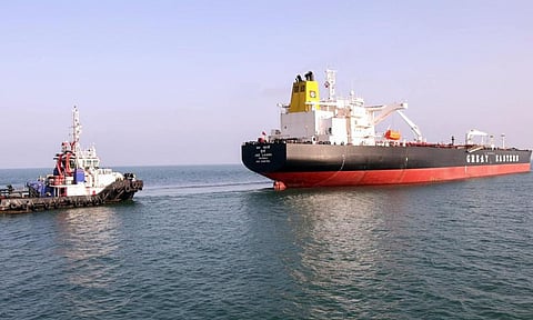 80,886 மெட்ரிக் டன் கச்சா எண்ணெய்யுடன் இந்தியா வந்தடைந்த ஜக் லட்கி கப்பல்