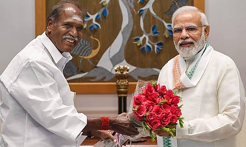 புதுவை தே.ஜ. கூட்டணியில் இணைந்த புதிய கட்சி... தொகுதிப் பங்கீடு நிறைவு!