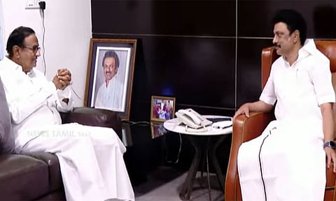 Puducherry Election | தி.மு.க. - காங்கிரஸ் தொகுதி பங்கீடு இழுபறி - முதலமைச்சரை சந்தித்தார் ப.சிதம்பரம்