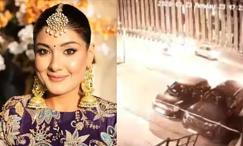 பல்டி அடித்த கார்.. பதறவைக்கும் CCTV காட்சி - 30 வயது நடிகை பரிதாப பலி